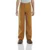 image:imageCarhartt Boys FlannelLined Canvas Dungaree PantsCarhartt Brown  Lined