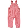 image:imageCarhartt Boys Loose Fit Canvas Bib OverallsPink Lemonade