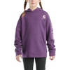 image:imageCarhartt Girls Hooded Sweatshirt  Polyester Blend  65Ounce 70 Cotton30 Polyester Printed Fleece  Everyday WearMajesty Heather Purple