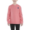 image:imageCarhartt Girls Hooded Sweatshirt  Polyester Blend  65Ounce 70 Cotton30 Polyester Printed Fleece  Everyday WearPink Lemonade