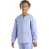 image:imageCarhartt Kids CA7108 LongSleeve Quilted Jersey Half Zip Sweatshirt  GirlsPurple
