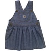 image:imageCarhartt Kids CY9711 Denim Chambray Jumper  GirlsMed Wash Down