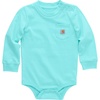 image:imageCarhartt LongSleeve Pocket Bodysuit  100 Cotton  Made From Breathable 100 Cotton Jersey  Easy ChangesAruba Blue