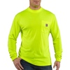 image:imageCarhartt Mens Force Relaxed Color Enhanced LS TShirtBrite Lime