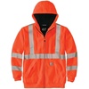 image:imageCarhartt Mens HV Thermal Lined Full Zip Class 3 SweatshirtBrite Orange