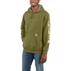 image:imageCarhartt Mens Iconic K288 Logo Sweatshirt CloseoutTrue Olive Heather