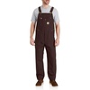 image:imageCarhartt Mens Iconic R01 Duck Bib OverallDark Brown