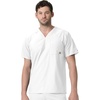 image:imageCarhartt Scrubs for Men Force Essentials VNeck Shirttail Tops with 4 PocketsWhite