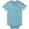 image:imageCarhartt Unisex Baby Shortsleeve Bodysuit Pocket Tshirt  Cotton Jersey  RibKnit Crewneck Holds Its Shape Throughout  AllDay ComfortAdriatic Blue