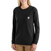 image:imageCarhartt Womens 103244 Womens WK126 Workwear Pocket Long Sleeve TShirtBlack