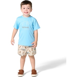 image:imageCarhartt Baby Boys 2piece Short Sleeve Sun Defender Force Shirt amp Woven Short SetSand