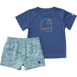 image:imageCarhartt Baby Boys 2piece Short Sleeve Sun Defender Force Shirt amp Woven Short SetYucca