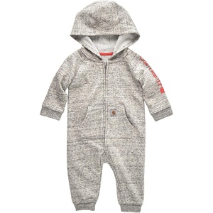 image:imageCarhartt Baby Girls Coverall  Polyester Fleece  75Ounce 58 Cotton42 Polyester Fleece  Playtime ReadyAsh Heather Light Grey