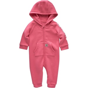 image:imageCarhartt Baby Girls Coverall  Polyester Fleece  75Ounce 58 Cotton42 Polyester Fleece  Playtime ReadyPink