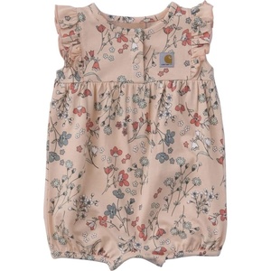 image:imageCarhartt Baby Girls Shortsleeve Pocket BodysuitApricot Floral Print