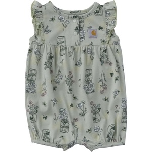 image:imageCarhartt Baby Girls Shortsleeve Pocket BodysuitSea Foam Bee Print