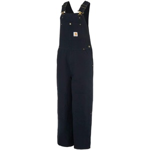 image:imageCarhartt Boys Duck Bib Quilt Lined OverallBlack