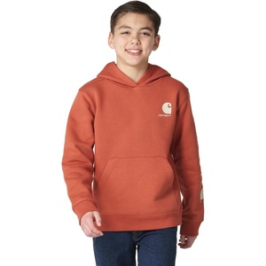 image:imageCarhartt Boys Long Sleeve Hooded SweatshirtBurnt Brick