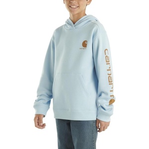 image:imageCarhartt Boys Long Sleeve Hooded SweatshirtClear Sky Blue