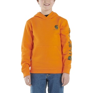 image:imageCarhartt Boys Long Sleeve Hooded SweatshirtExotic Orange