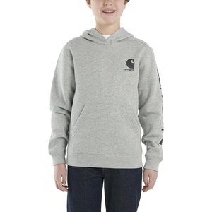 image:imageCarhartt Boys Long Sleeve Hooded SweatshirtGrey Heather