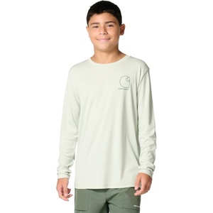 image:imageCarhartt Boys LongSleeve Force Sun Defender TShirt  BoysSea Foam