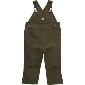 image:imageCarhartt Boys Loose Fit Canvas Bib OverallsOlive Green