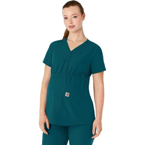 image:imageCarhartt Force Essentials Womens Henley Maternity Scrub TopCaribbean
