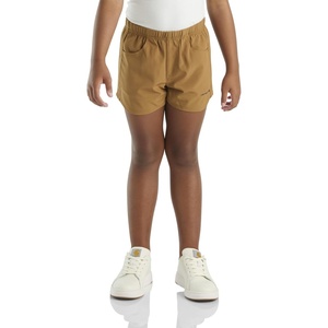 image:imageCarhartt Girls Denim Short  Soft Cotton  Heavyweight 105Ounce Denim Blend  Durable  Everyday WearCarhartt Brown