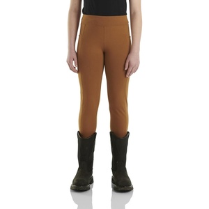 image:imageCarhartt Girls Fitted Utility Legging  Soft Cotton  Utility Legging With Side Piecings And Back Yoke  Everyday WearBrown