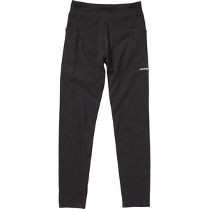 image:imageCarhartt Girls Fitted Utility Legging  Soft Cotton  Utility Legging With Side Piecings And Back Yoke  Everyday WearCaviar Black
