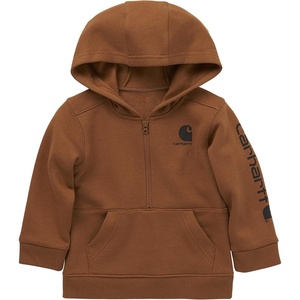 image:imageCarhartt Kids CA6273 LongSleeve HalfZip Sweatshirt  BoysCarhartt Brown