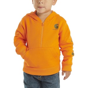 image:imageCarhartt Kids CA6273 LongSleeve HalfZip Sweatshirt  BoysExotic Orange