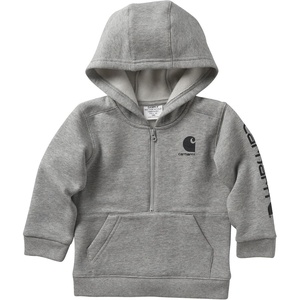 image:imageCarhartt Kids CA6273 LongSleeve HalfZip Sweatshirt  BoysGrey Heather