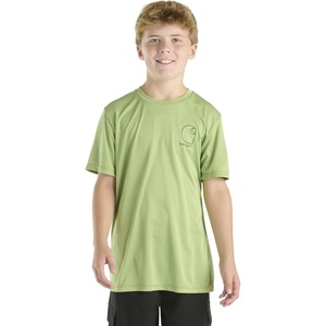 image:imageCarhartt Kids CA6696 ShortSleeve Force Sun Defender TShirt  BoysBright Light Green