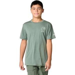 image:imageCarhartt Kids CA6696 ShortSleeve Force Sun Defender TShirt  BoysLaurel Wreath Heather