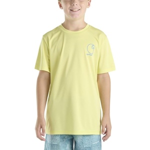 image:imageCarhartt Kids CA6696 ShortSleeve Force Sun Defender TShirt  BoysSunny Lime