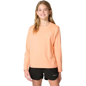 image:imageCarhartt Kids CA7185 Force Sun Defender LongSleeve TShirPeach Pink