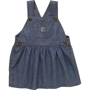 image:imageCarhartt Kids CY9711 Denim Chambray Jumper  GirlsMed Wash Down