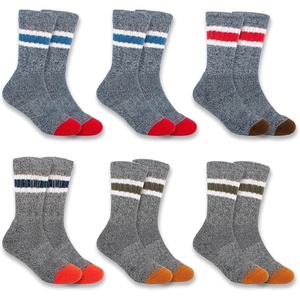 image:imageCarhartt Kids SC0146J Boys Midweight Camp Crew Sock 6PackAssorted 1