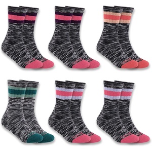 image:imageCarhartt Kids SC0146J Boys Midweight Camp Crew Sock 6PackPink