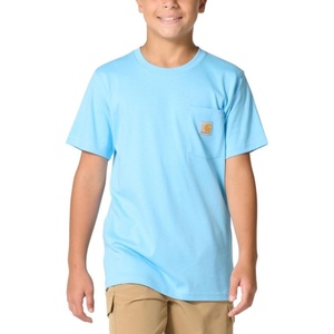 image:imageCarhartt Kids Short Sleeve Pocket TShirt Tee Shirt  100 Cotton  A Classic Pocket Tee Built Tough For Kids  Everyday WearBaltic Sea