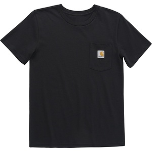image:imageCarhartt Kids Short Sleeve Pocket TShirt Tee Shirt  100 Cotton  A Classic Pocket Tee Built Tough For Kids  Everyday WearBlack