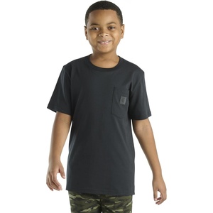 image:imageCarhartt Kids Short Sleeve Pocket TShirt Tee Shirt  100 Cotton  A Classic Pocket Tee Built Tough For Kids  Everyday WearCaviar Black Tonal
