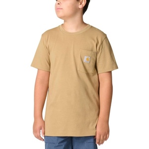 image:imageCarhartt Kids Short Sleeve Pocket TShirt Tee Shirt  100 Cotton  A Classic Pocket Tee Built Tough For Kids  Everyday WearDark Khaki