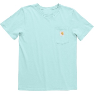 image:imageCarhartt Kids Short Sleeve Pocket TShirt Tee Shirt  100 Cotton  A Classic Pocket Tee Built Tough For Kids  Everyday WearGulf Blue