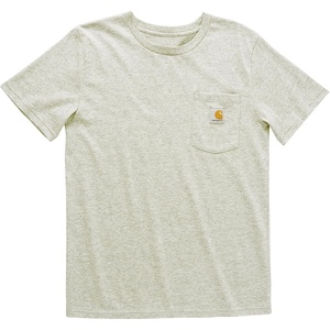 image:imageCarhartt Kids Short Sleeve Pocket TShirt Tee Shirt  100 Cotton  A Classic Pocket Tee Built Tough For Kids  Everyday WearHeather Grey