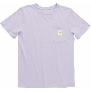 image:imageCarhartt Kids Short Sleeve Pocket TShirt Tee Shirt  100 Cotton  A Classic Pocket Tee Built Tough For Kids  Everyday WearOrchid Petal Purple