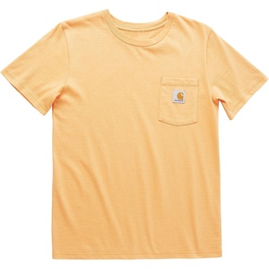 image:imageCarhartt Kids Short Sleeve Pocket TShirt Tee Shirt  100 Cotton  A Classic Pocket Tee Built Tough For Kids  Everyday WearTangerine Orange