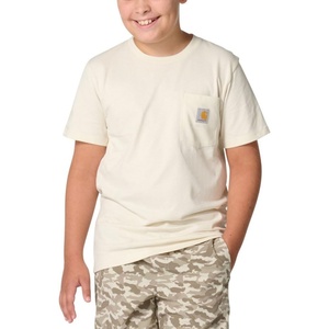 image:imageCarhartt Kids Short Sleeve Pocket TShirt Tee Shirt  100 Cotton  A Classic Pocket Tee Built Tough For Kids  Everyday WearTurtledove